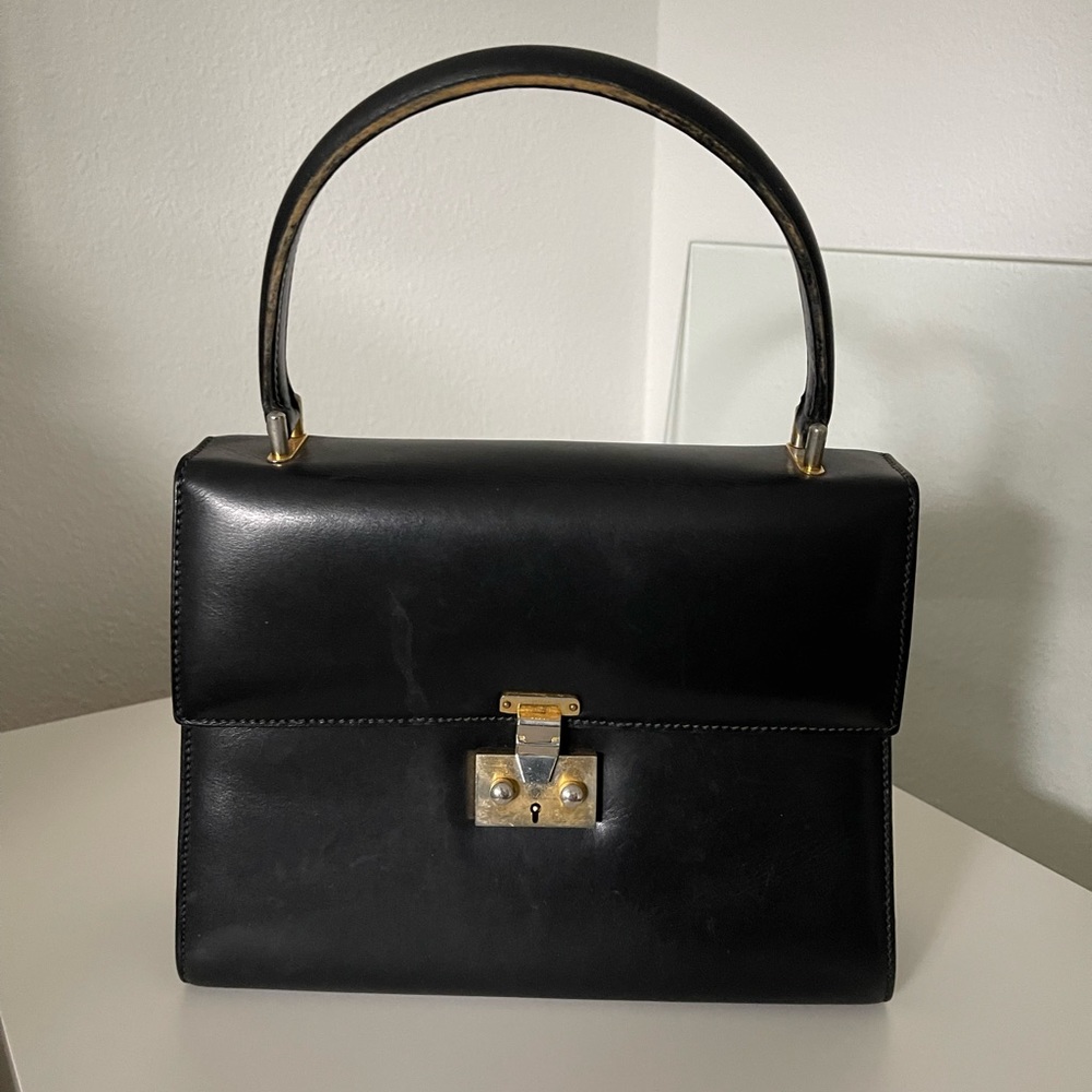 Authentic Vintage Gucci Leather Handbag